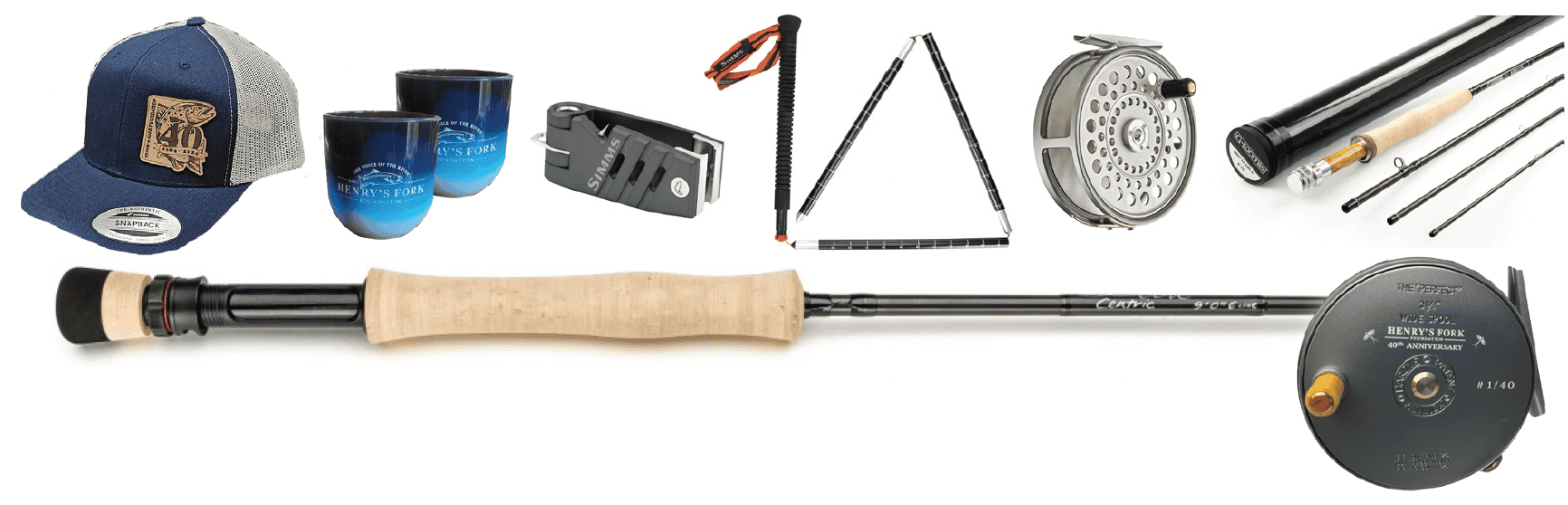 various fishing items