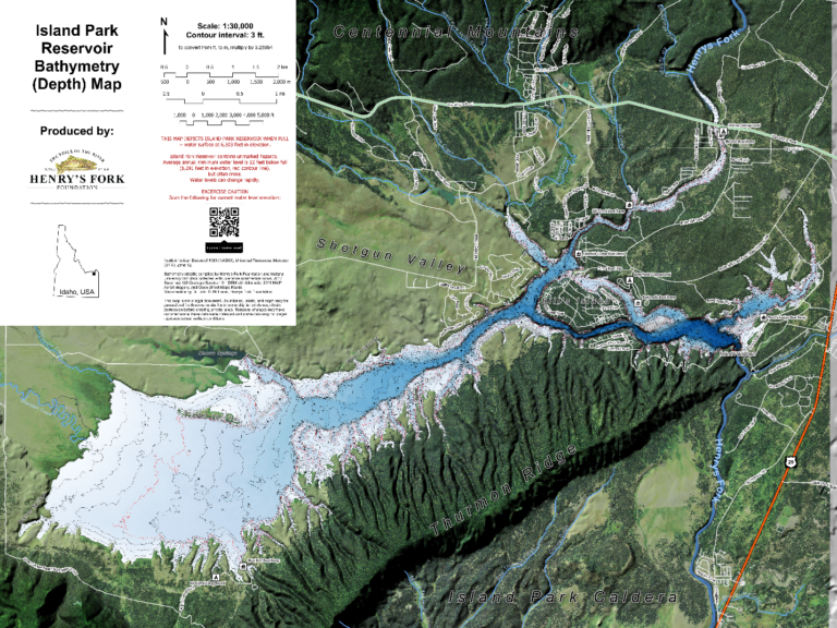 Map of the Snake river
