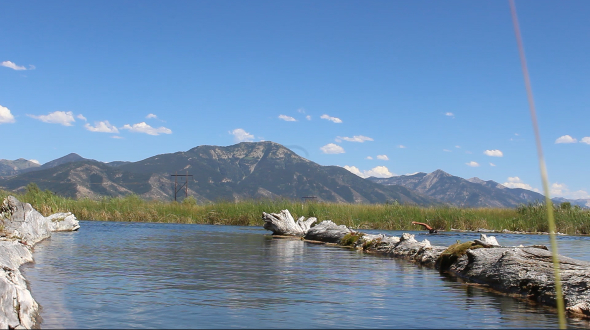 Photo of water and mountains