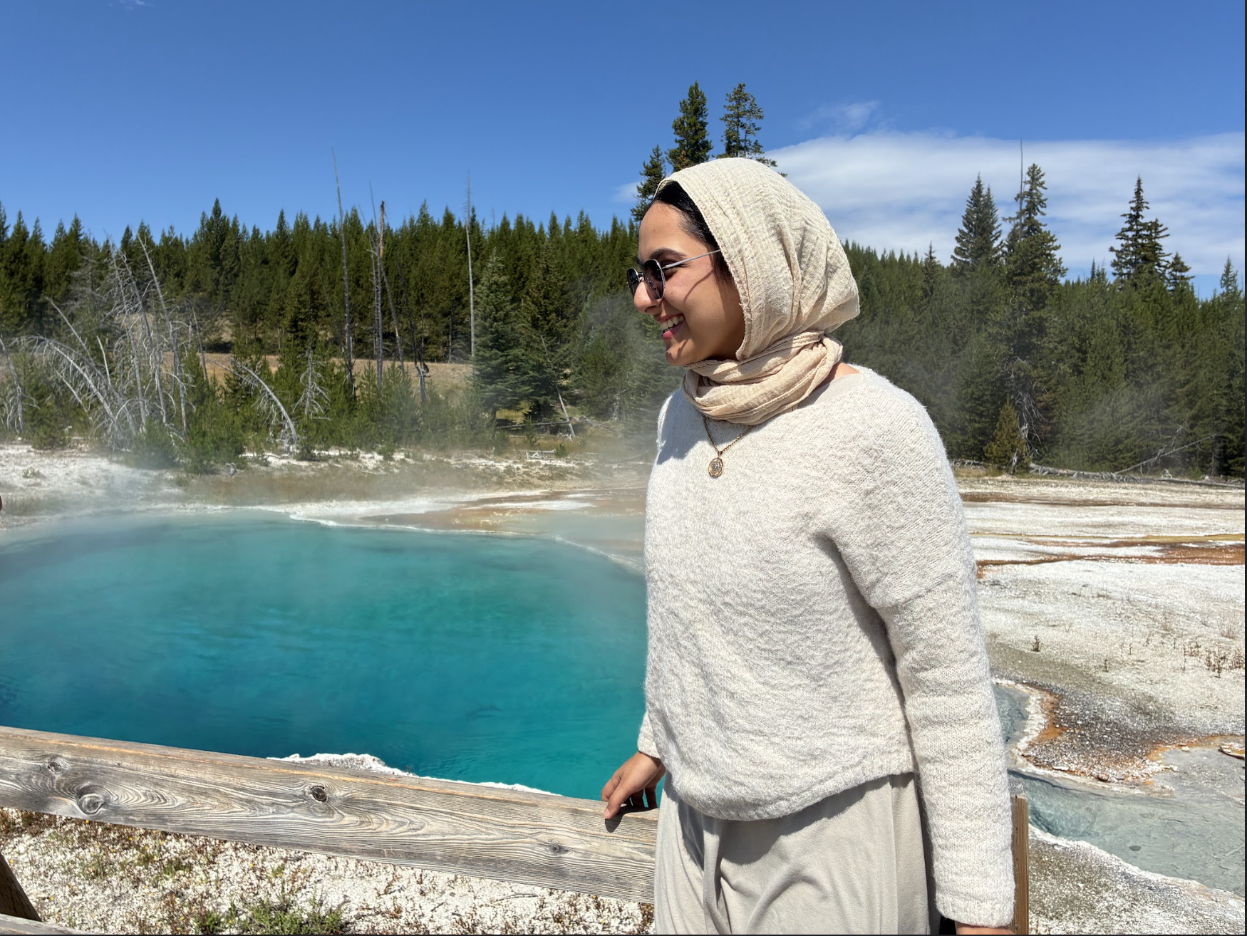woman in yellowstone