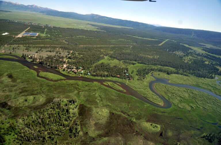 Aerial view of Snake River